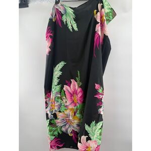 Walter Baker Paradise Sarong Grand‎ Magnolia Floral Print Cover Up O/S